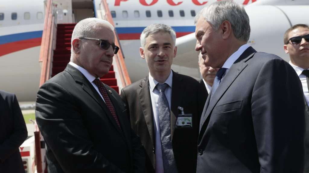 Russian Duma Speaker visits Algeria to soothe relations