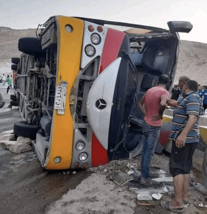 12 university students killed in Egypt bus crash