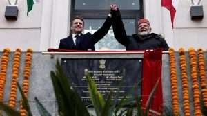 Macron and Modi meet in Marseille in bid for independence