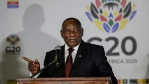 US absent at G20 talks in South Africa