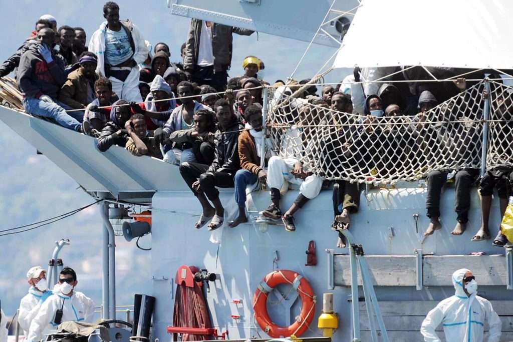 Migrant boat capsizes near Libya claiming at least 10 lives