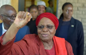 Namibia swears in first female president