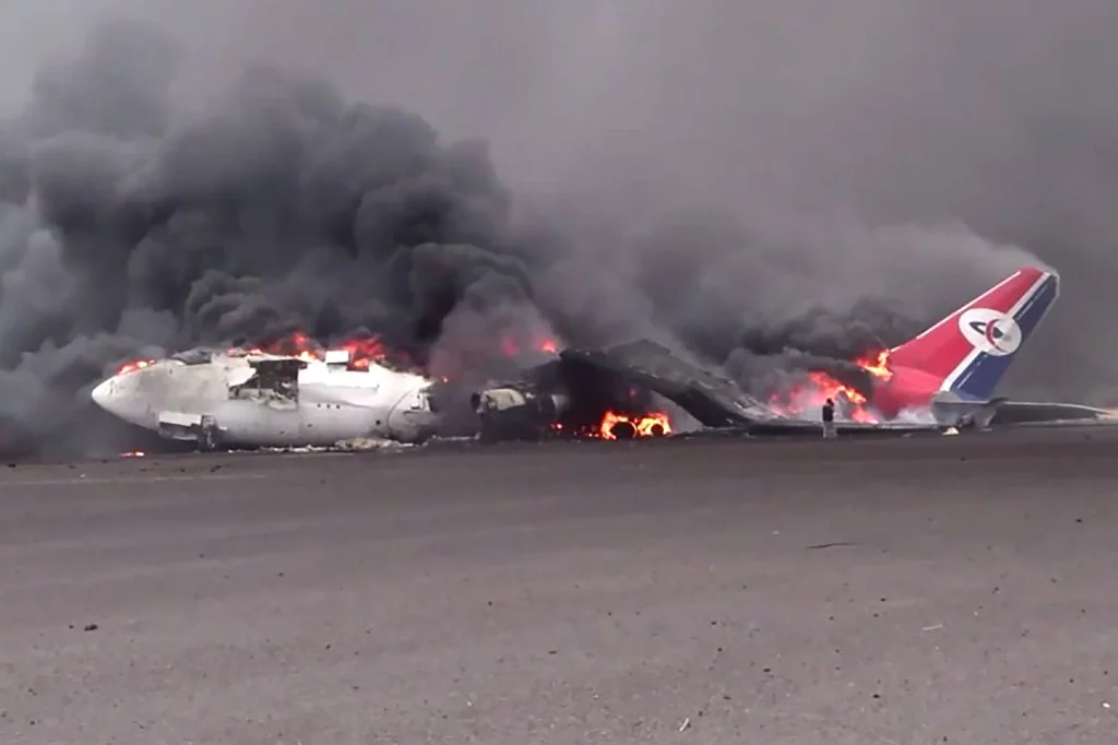 Israel strikes Sanaa airport after Houthi missile fire Israel strikes Sanaa airport after Houthi missile fire