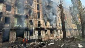 Russian forces attack Ukraine in largest air strike yet