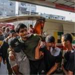 ‘This is an ambush’: dozens killed in Gaza aid site shooting
