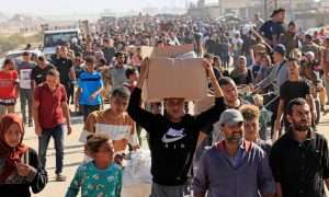 Death toll of Palestinians seeking aid is at least 549