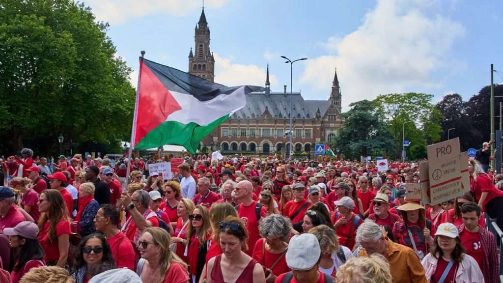 Protesters rally in Belgium and the Netherlands for Gaza Protesters rally in Belgium and the Netherlands for Gaza