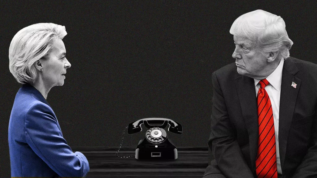 EU-US trade deal looms as Von der Leyen meets Trump EU-US trade deal looms as Von der Leyen meets Trump