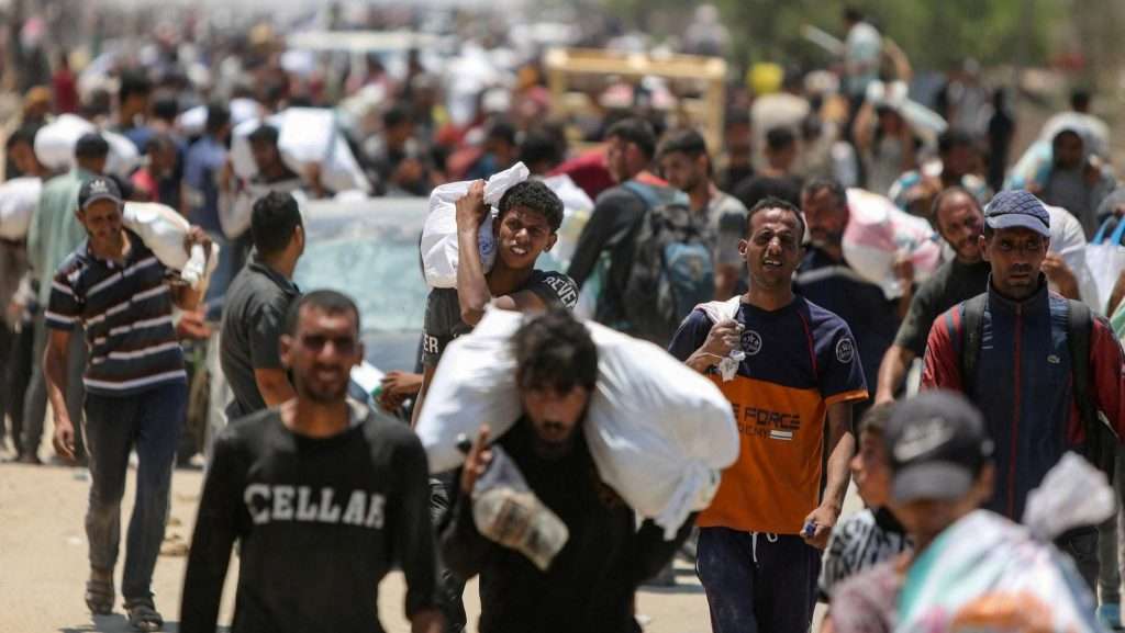 At least 20 killed amid chaos at Gaza aid centre