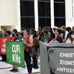 US: Hundreds demonstrate against Christian Zionism