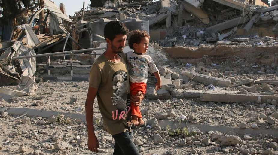 Israeli fighter jets launch massive attack on Gaza City Israeli fighter jets launch massive attack on Gaza City