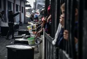 Blocked aid and starvation forces Gazan to grow his own