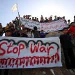 West Bank: Palestinians demonstrate against Gaza conflict
