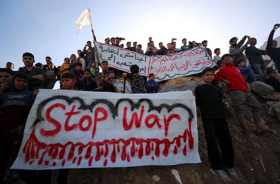 West Bank: Palestinians demonstrate against Gaza conflict West Bank: Palestinians demonstrate against Gaza conflict
