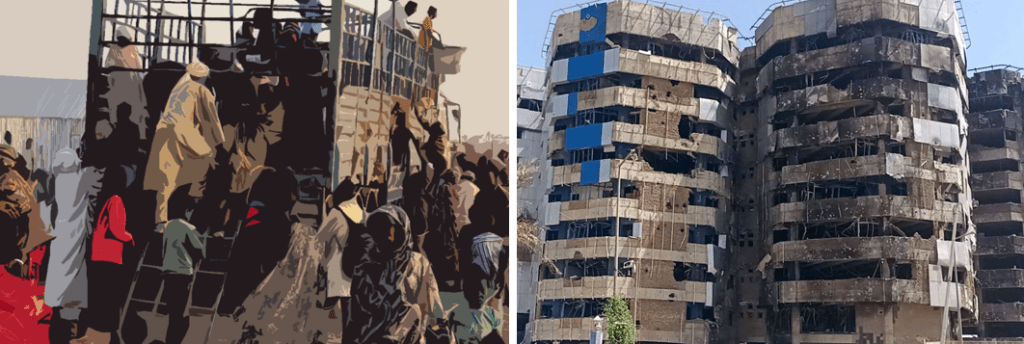 Sudanese refugees are flooding back to the capital amid war