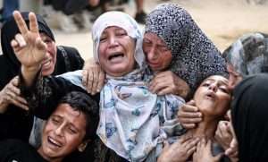 US military contractors shoot at Palestinian aid seekers