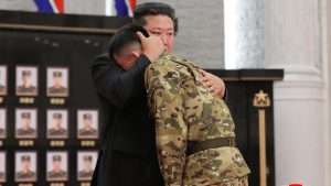 North Korea’s Kim honours soldiers who fought for Russia