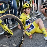 Mauritanian cyclist falls in bid to win Tour de France