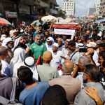 Palestinians demonstrate in Gaza against expulsion orders