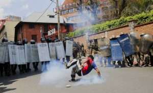 One-month-old baby killed by police tear gas in Madagascar