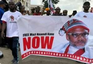 Nigerian police clash with separatist protestors in Abuja
