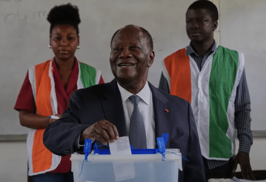 Early results show Ivory Coast president re-elected for fourth term