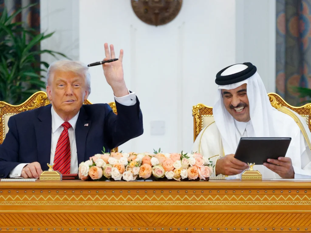 Donald Trump extends US defence guarantee for Qatar Donald Trump extends US defence guarantee for Qatar