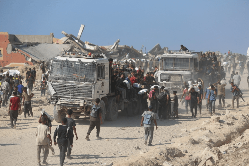 Israeli strikes target north Gaza as crossing reopens