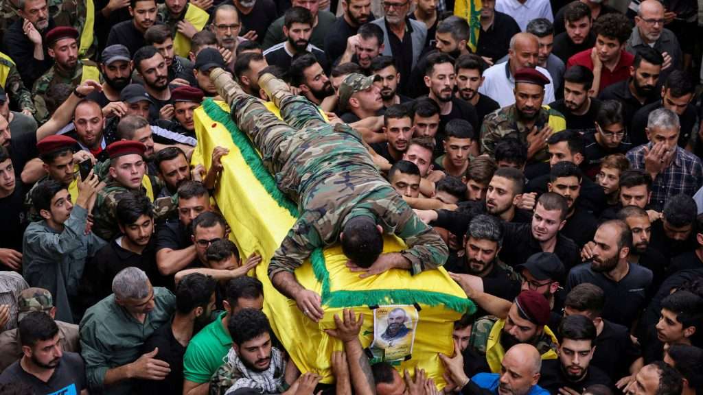 Beirut mourns Hezbollah commander after Israeli attack