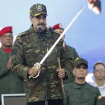 Venezuelan President brandishes sword amid rising US tensions