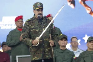 Venezuelan President brandishes sword amid rising US tensions