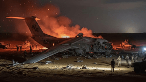 Military plane crashes in Sudan, killing all on board