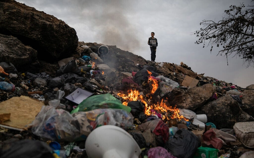 Israel designates waste burning a security threat in West Bank