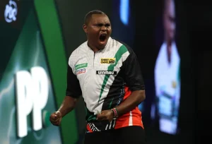 Kenyan vet lands major upset at darts championship