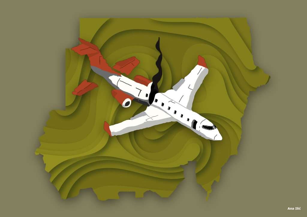 Military plane crashes in Sudan, killing all on board