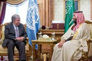 UN secretary general visits Saudi Arabia on Middle East tour